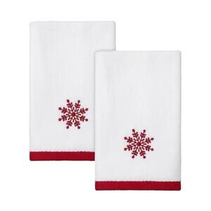 - Fingertip Towels, Soft & Absorbent Cotton, Set of 2 (Sparkle Collection) New